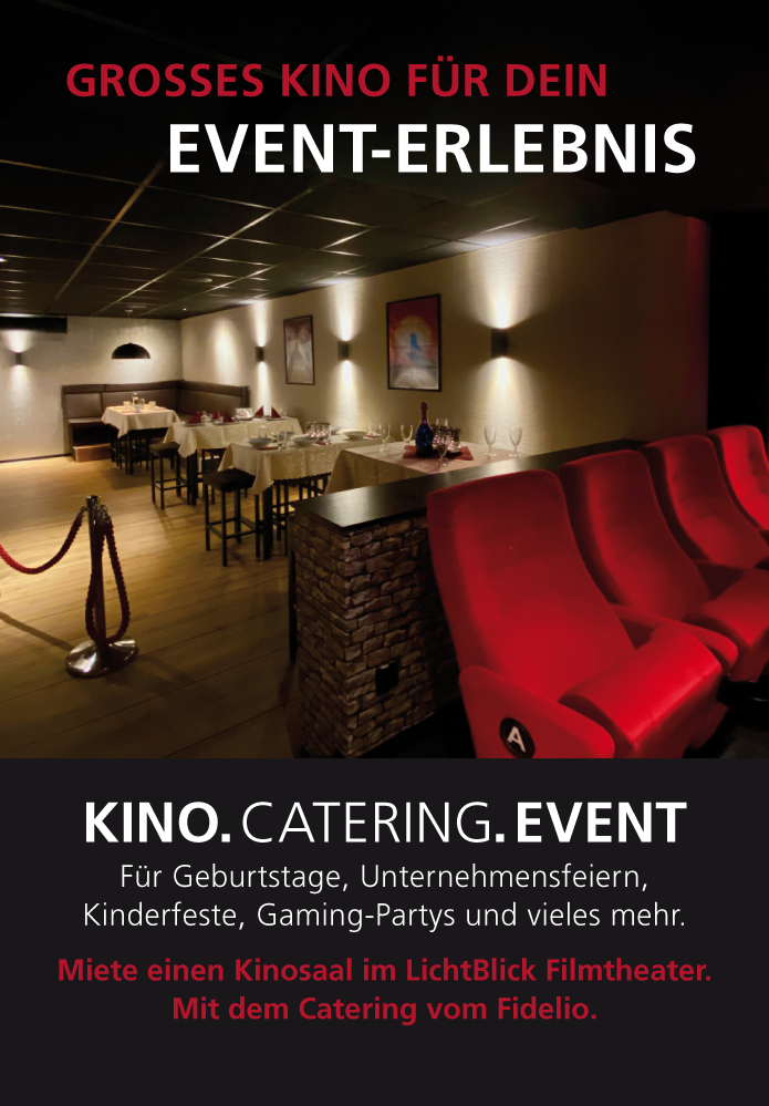 Flyer: KINO. CATERING. EVENT -Erlebnis in Heide
